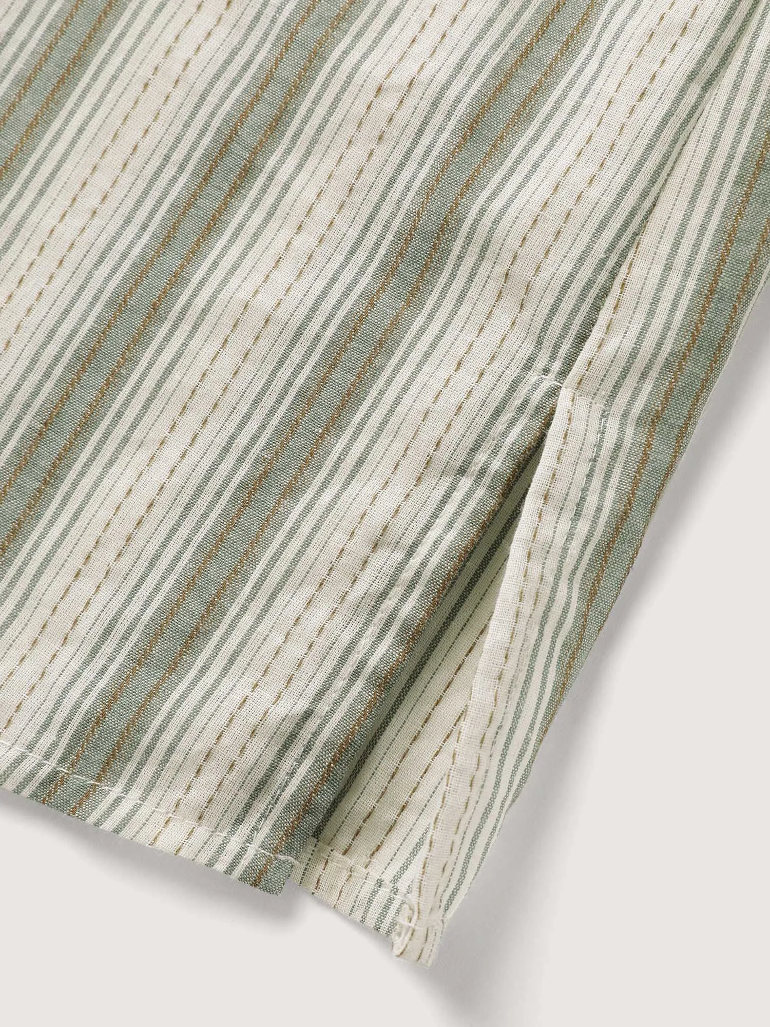 Cotton Stripes Pocket Button-Down Shirt sold by Bloomchic product image thumbnail 5