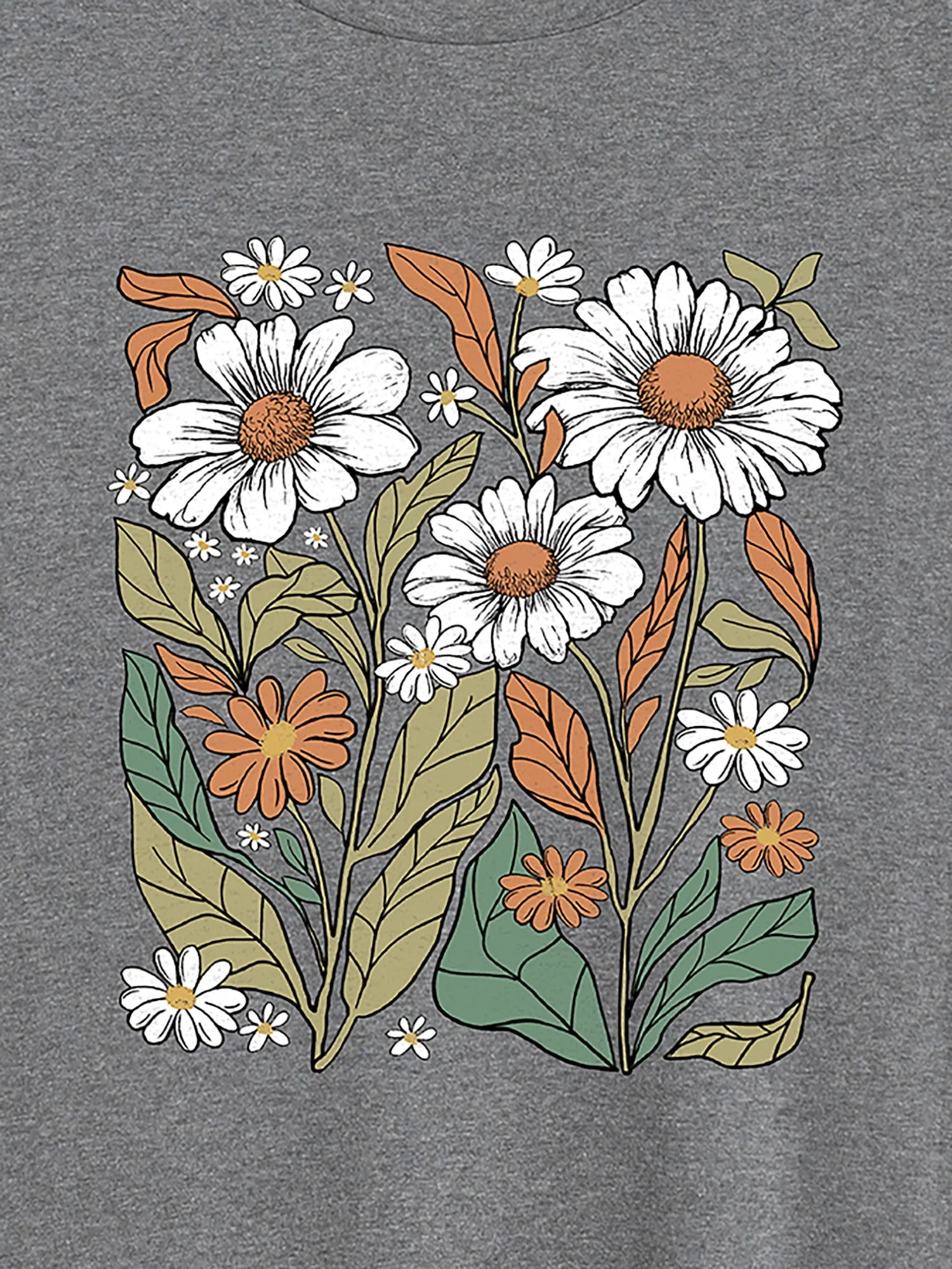Blooming Florals Round Neck T-Shirt sold by Bloomchic product image thumbnail 2