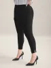 Stretch Split Hem Pockets Skinny Pants sold by Bloomchic