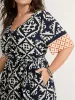 Boho Print Side Tie Maxi Dress sold by Bloomchic