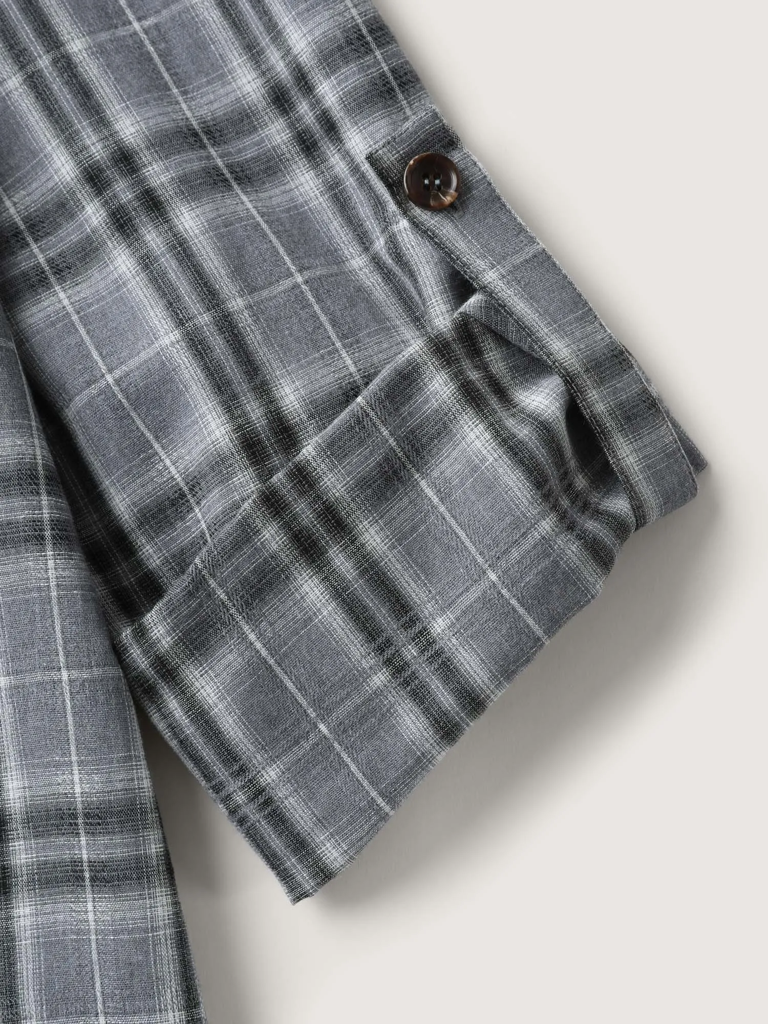 Plaid Print Button Down Shirt sold by Bloomchic product image thumbnail 5