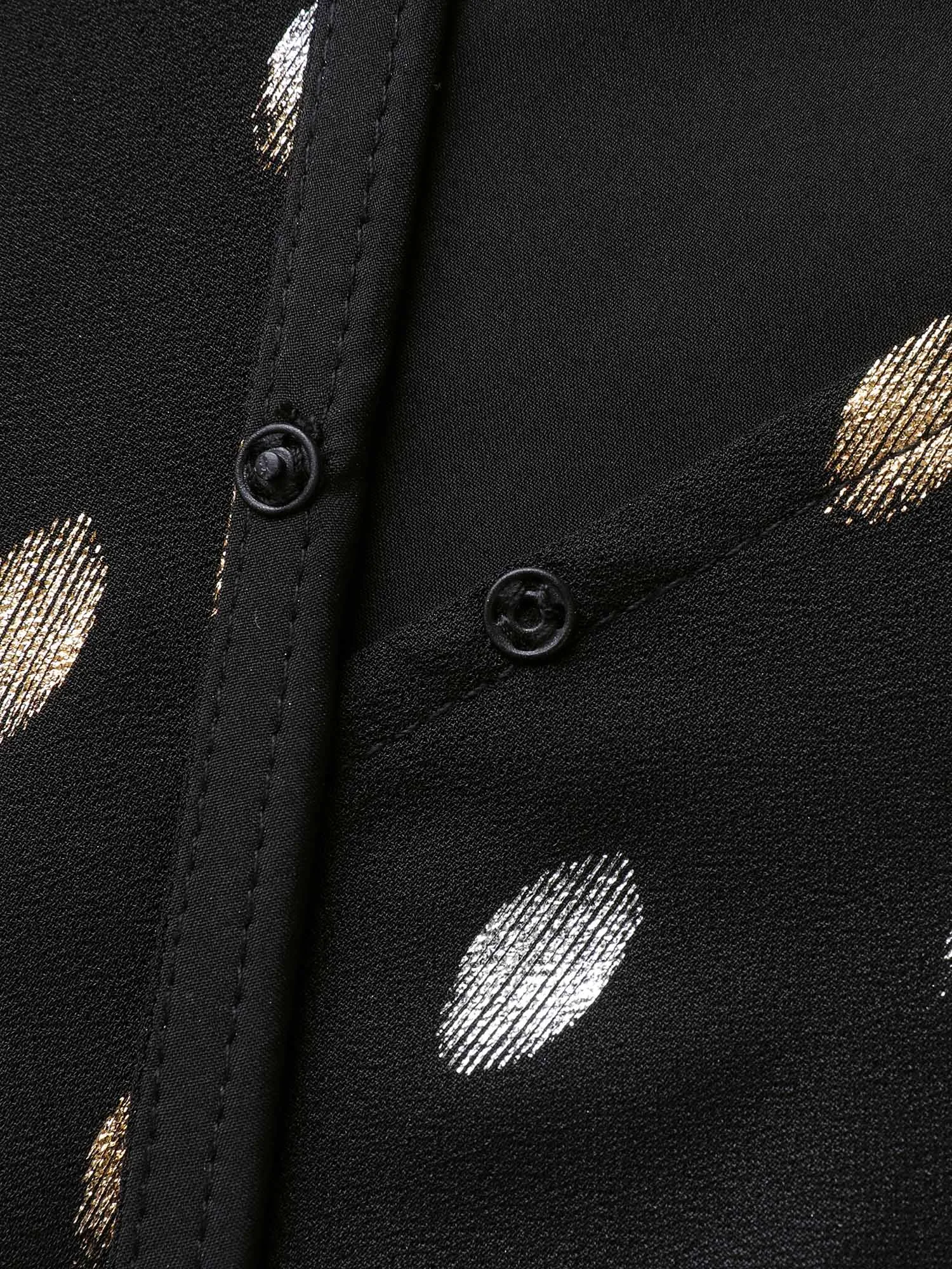 Sheer Polka Dots Wrap Midi Dress sold by Bloomchic product image thumbnail 5