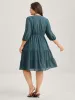 Texture Tiered Tassel Solid Midi Dress sold by Bloomchic