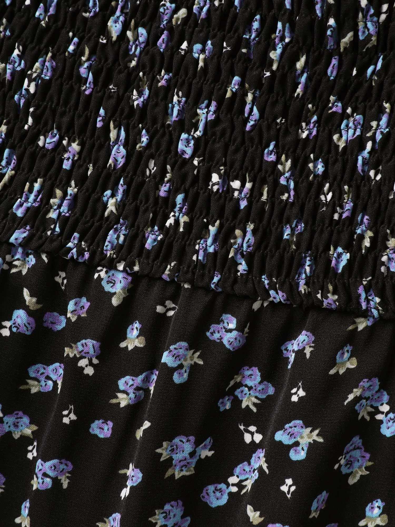 Ditsy Floral Shirred Bodice Midi Dress sold by Bloomchic product image thumbnail 5