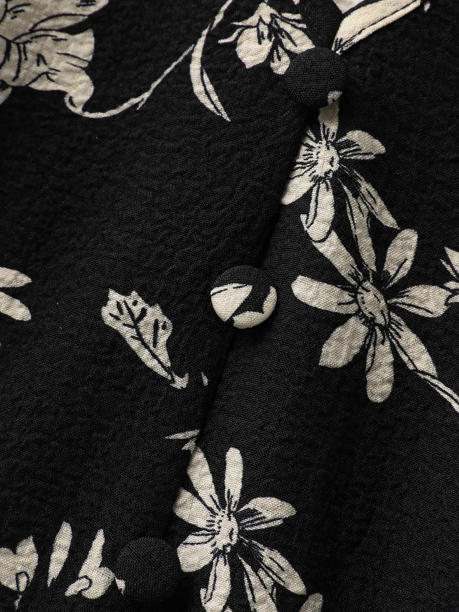 Silhouette Floral Pleated Waist V-Neck Midi Dress sold by Bloomchic product image thumbnail 5