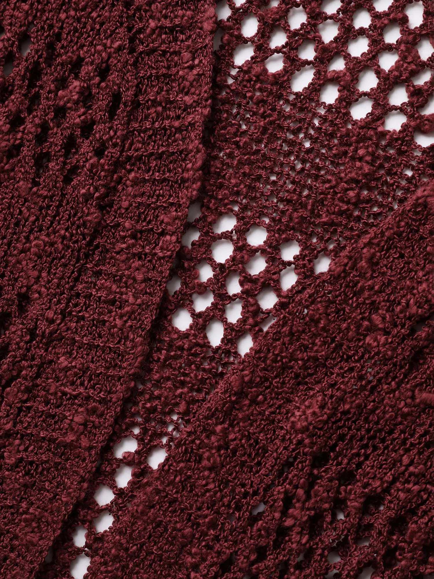 Textured Cut-Out Open-Front Knit Cardigan sold by Bloomchic product image thumbnail 5