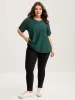 Eyelet Trim Lace Cut-Out Solid T-Shirt sold by Bloomchic