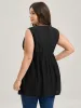 Textured Floral Lace Neck Long Tank Top sold by Bloomchic