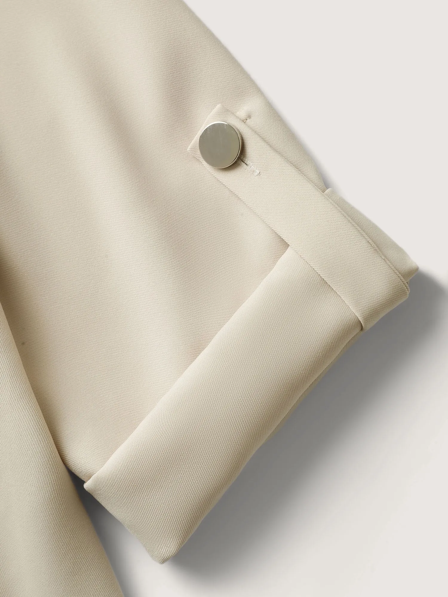 Tab Sleeve Open-Front Folded Hem Jacket sold by Bloomchic product image thumbnail 5