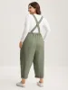 Pure Cotton Cuffed Hem Stretchy Waist Jumpsuit sold by Bloomchic