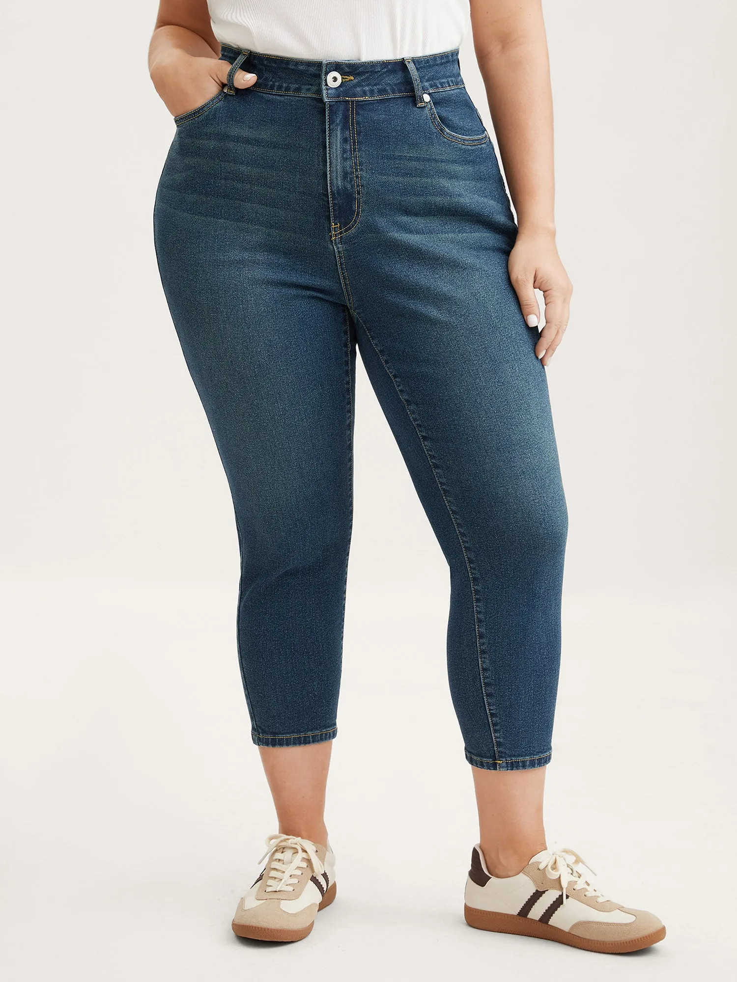 Butt Lift Mid-Rise Skinny-Fit Jeans sold by Bloomchic