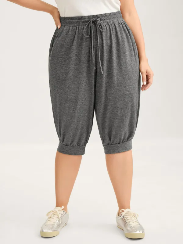 Stretchy Waist Cuffed Lounge Bottoms sold by Bloomchic