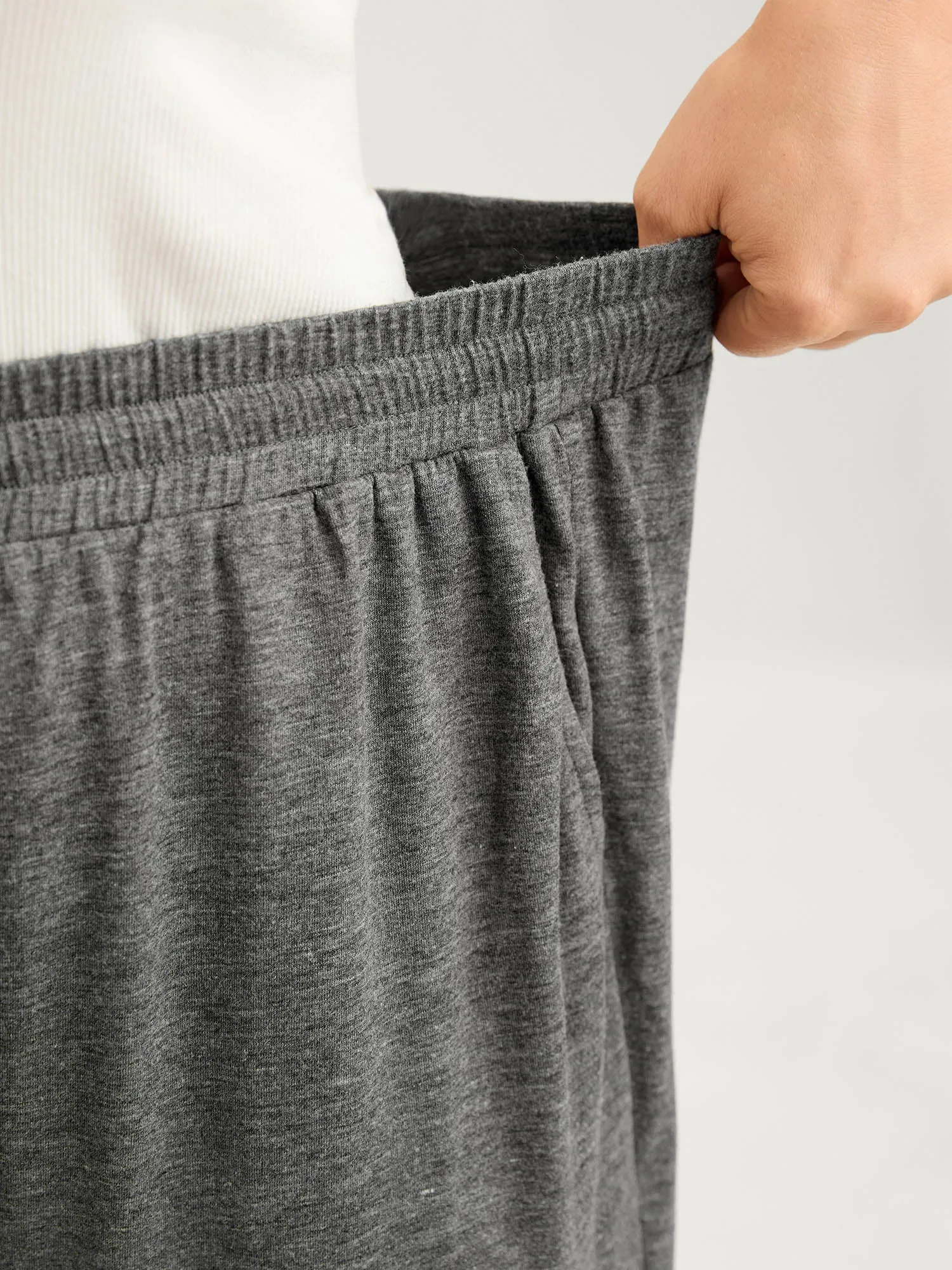 Stretchy Waist Cuffed Lounge Bottoms sold by Bloomchic product image thumbnail 2