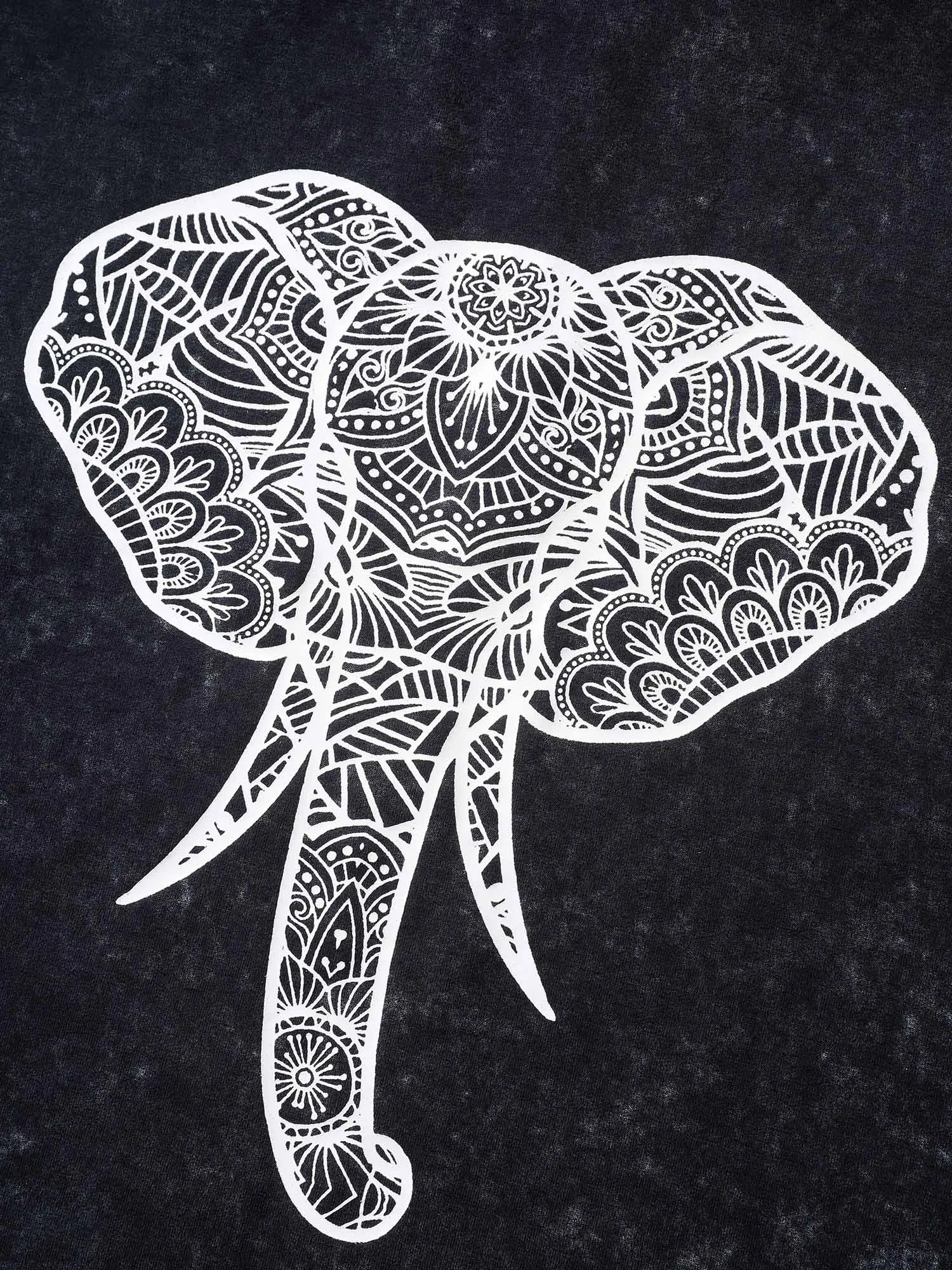 Elephant Motif Crew Neck Sweatshirt sold by Bloomchic product image thumbnail 5