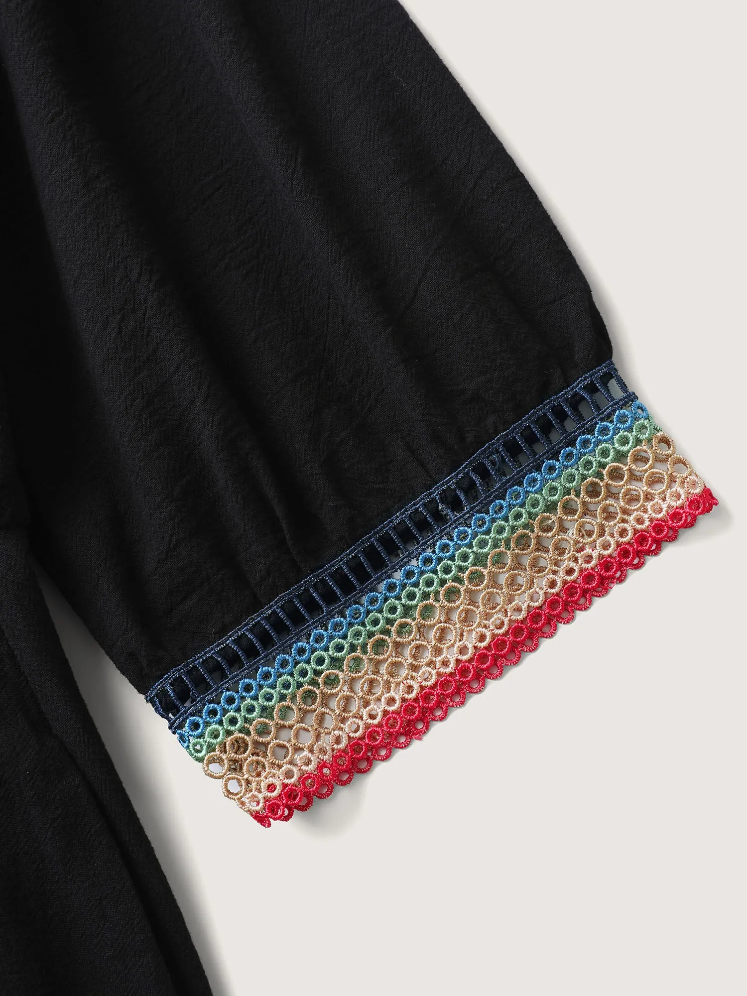 Pure Cotton Colorful Lace Midi Dress sold by Bloomchic product image thumbnail 5