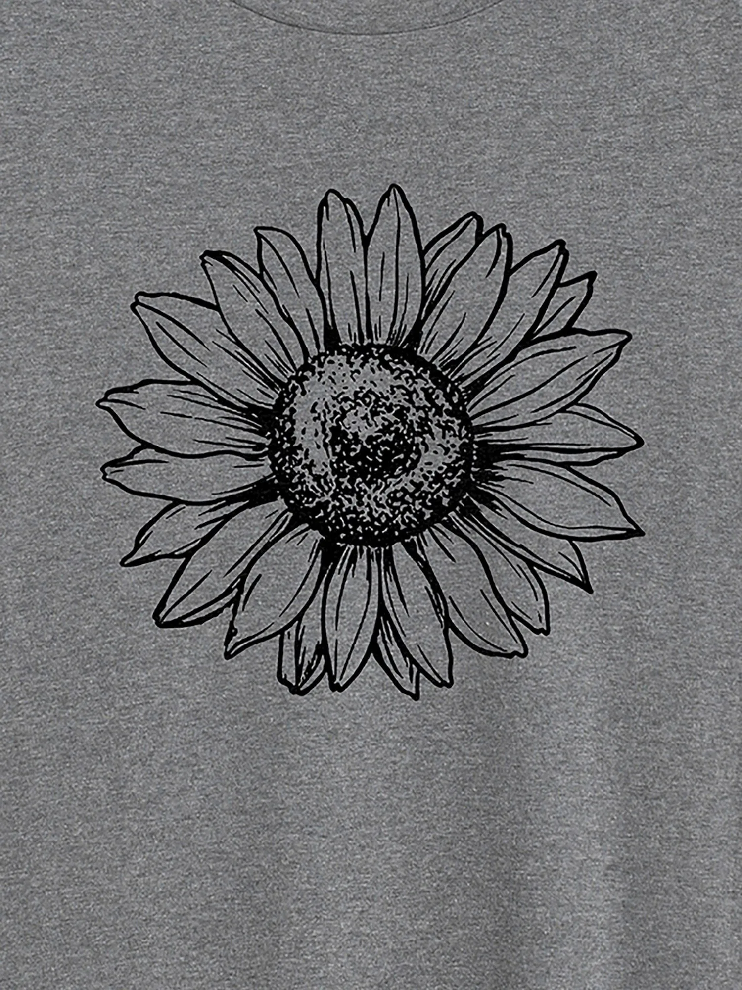 Sunkissed Sunflower Round Neck T-Shirt sold by Bloomchic product image thumbnail 2