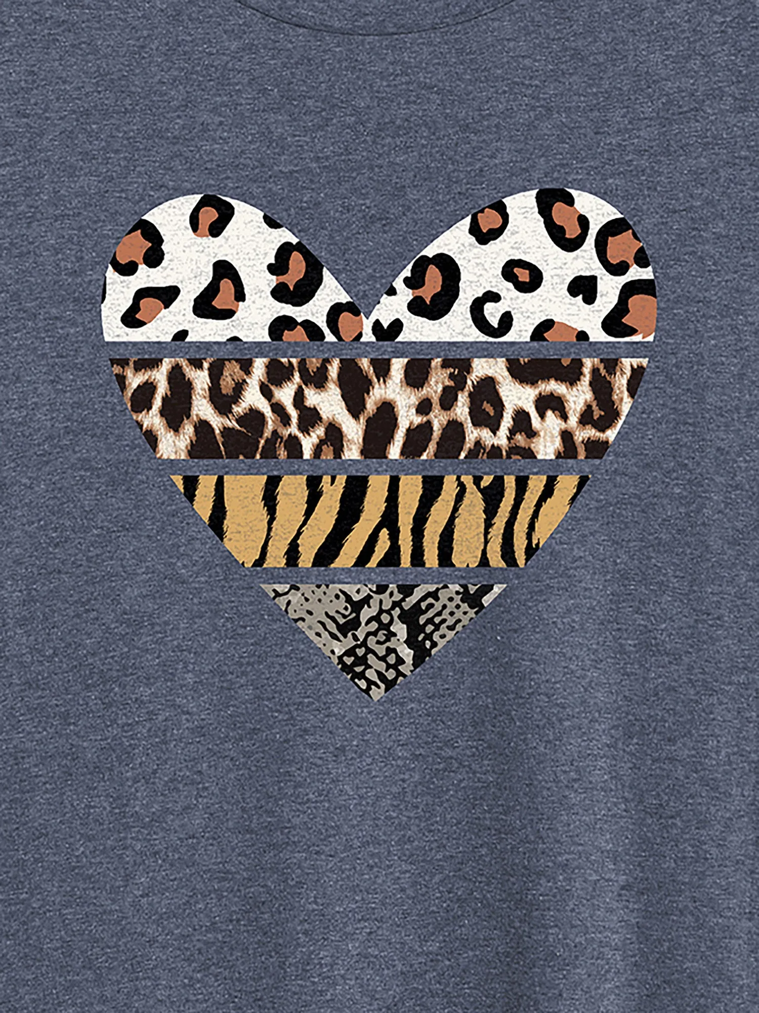 Wild at Heart Round Neck T-Shirt sold by Bloomchic product image thumbnail 2