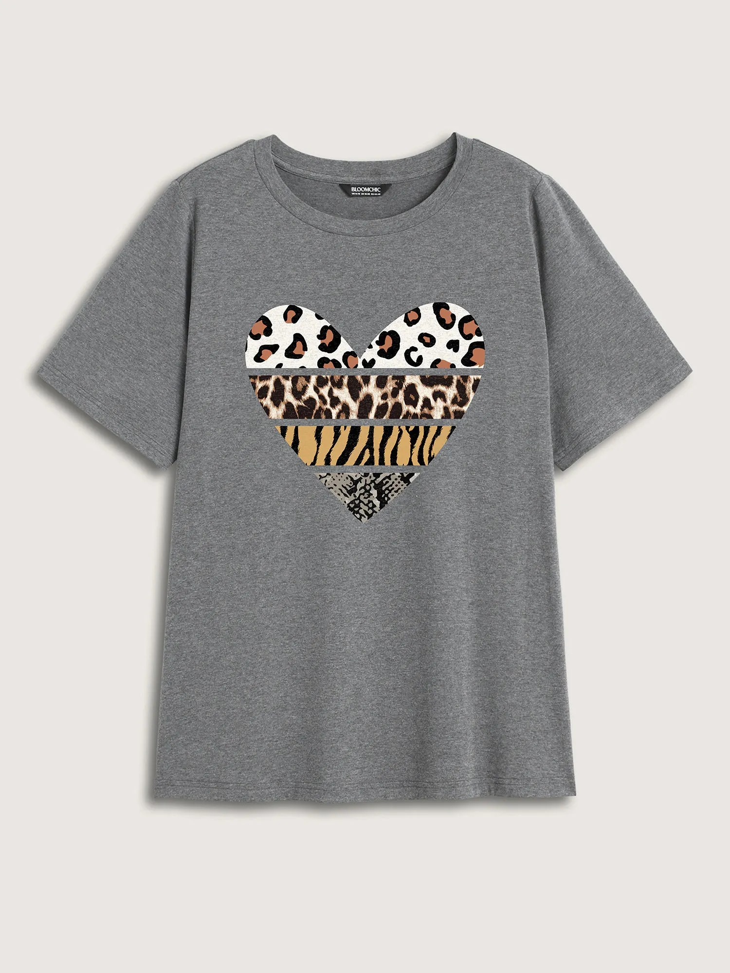 Wild at Heart Round Neck T-Shirt sold by Bloomchic product image thumbnail 5