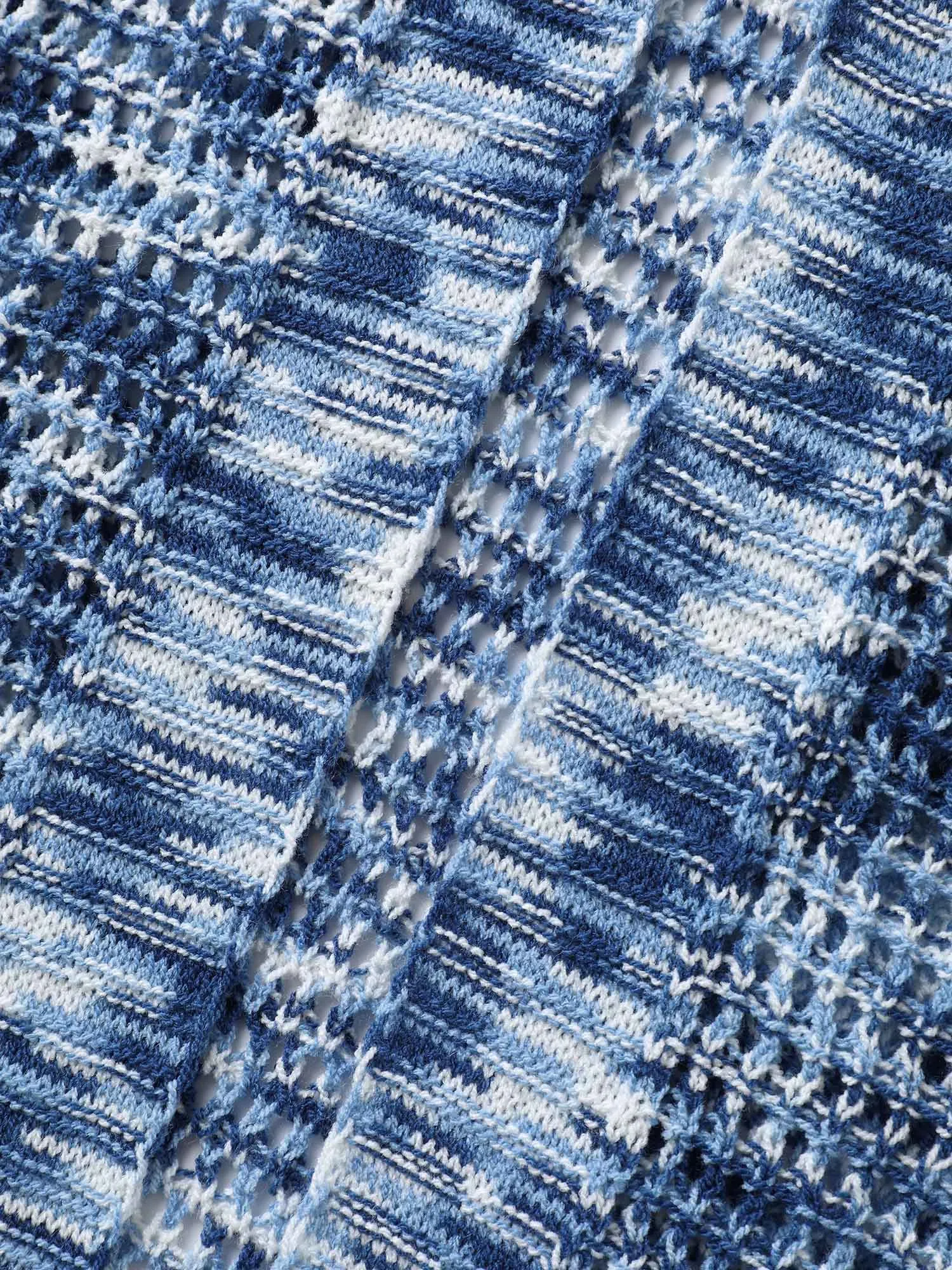 Abstract Textured Cut-Out Knit Cardigan sold by Bloomchic product image thumbnail 5