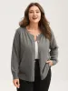 Supersoft Button Round Neck Lightweight Cardigan sold by Bloomchic