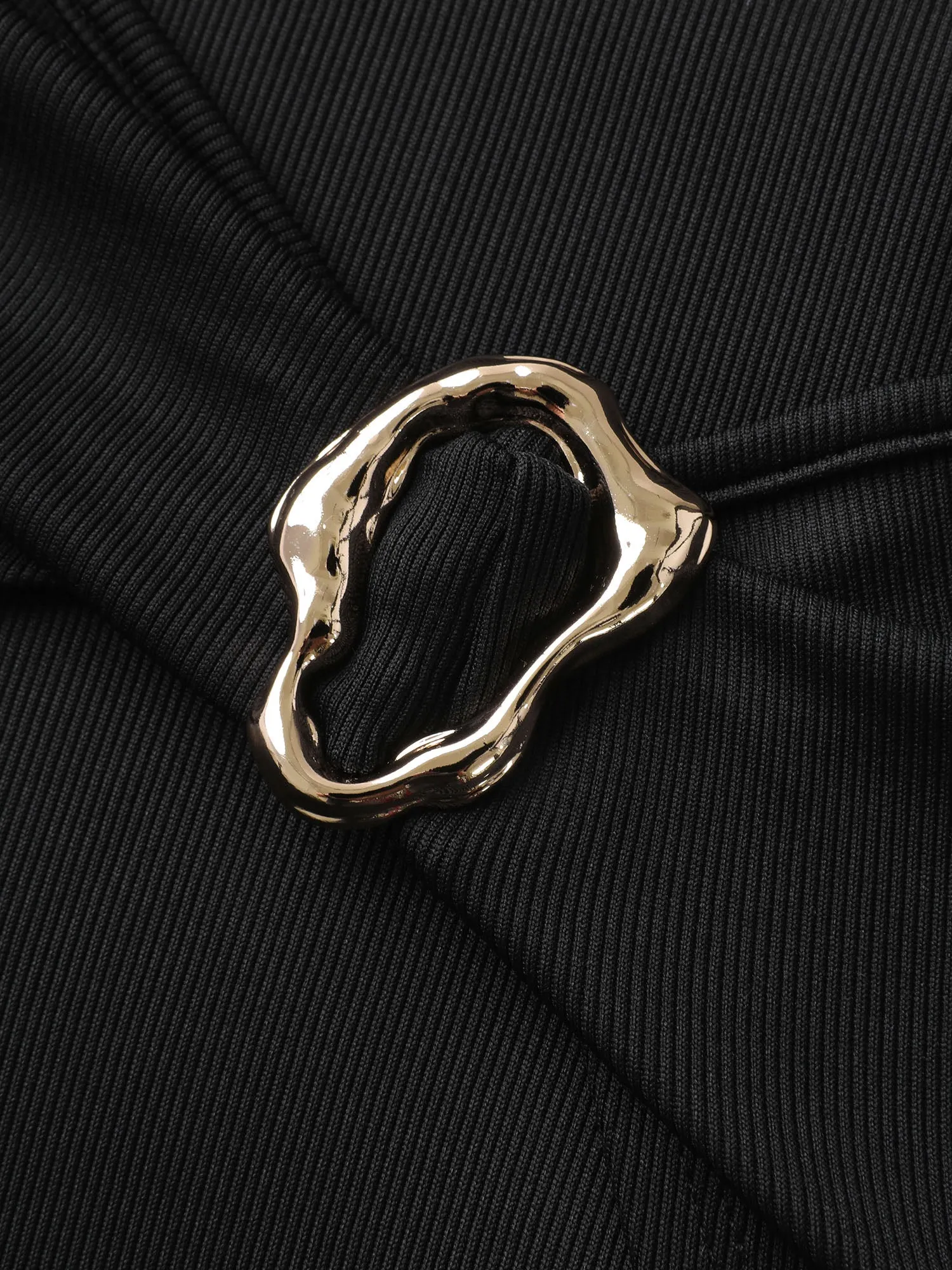 Wrap Style Metal Buckle Midi Dress sold by Bloomchic product image thumbnail 5