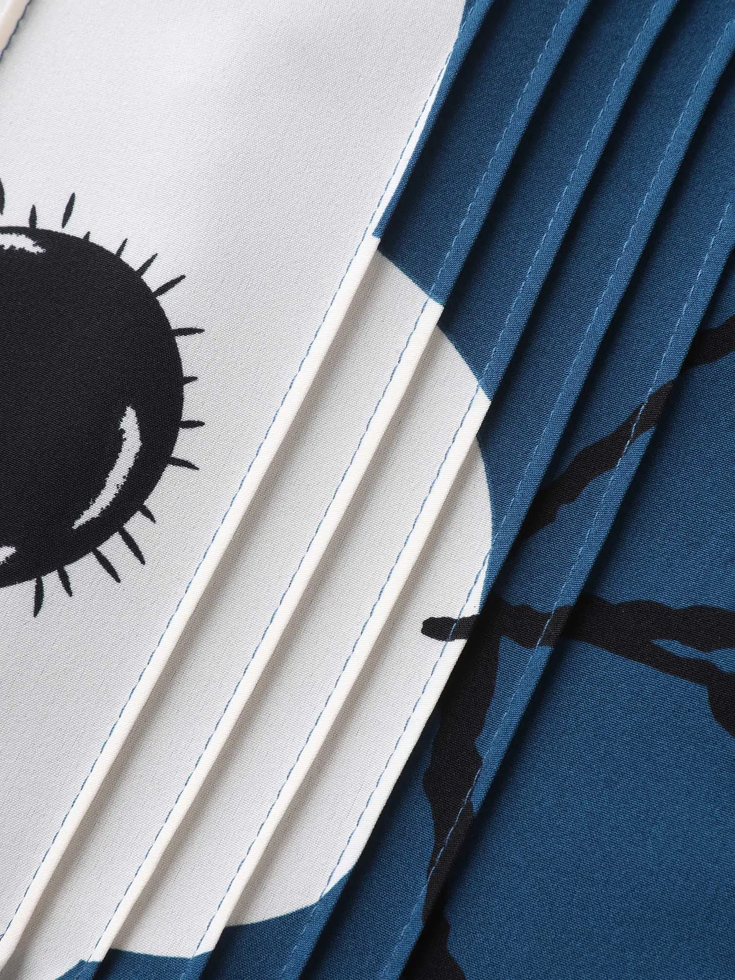 Floral Pleated Front Pockets Midi Dress sold by Bloomchic product image thumbnail 5