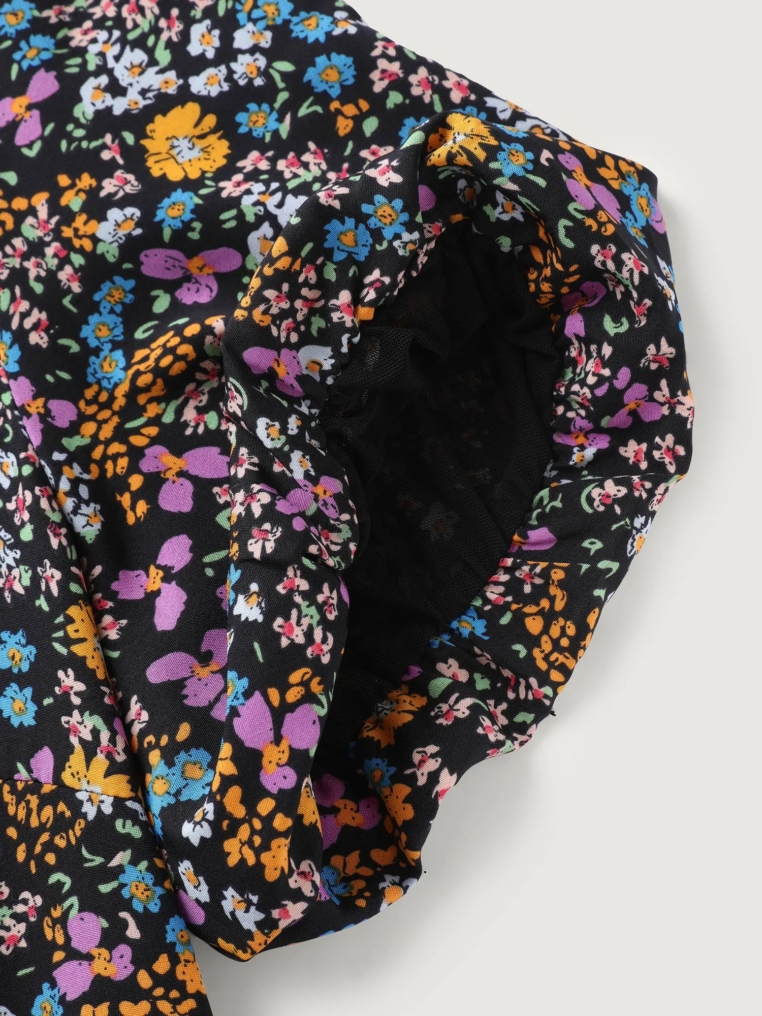 Floral Print Deep V-Neck Midi Dress sold by Bloomchic product image thumbnail 5