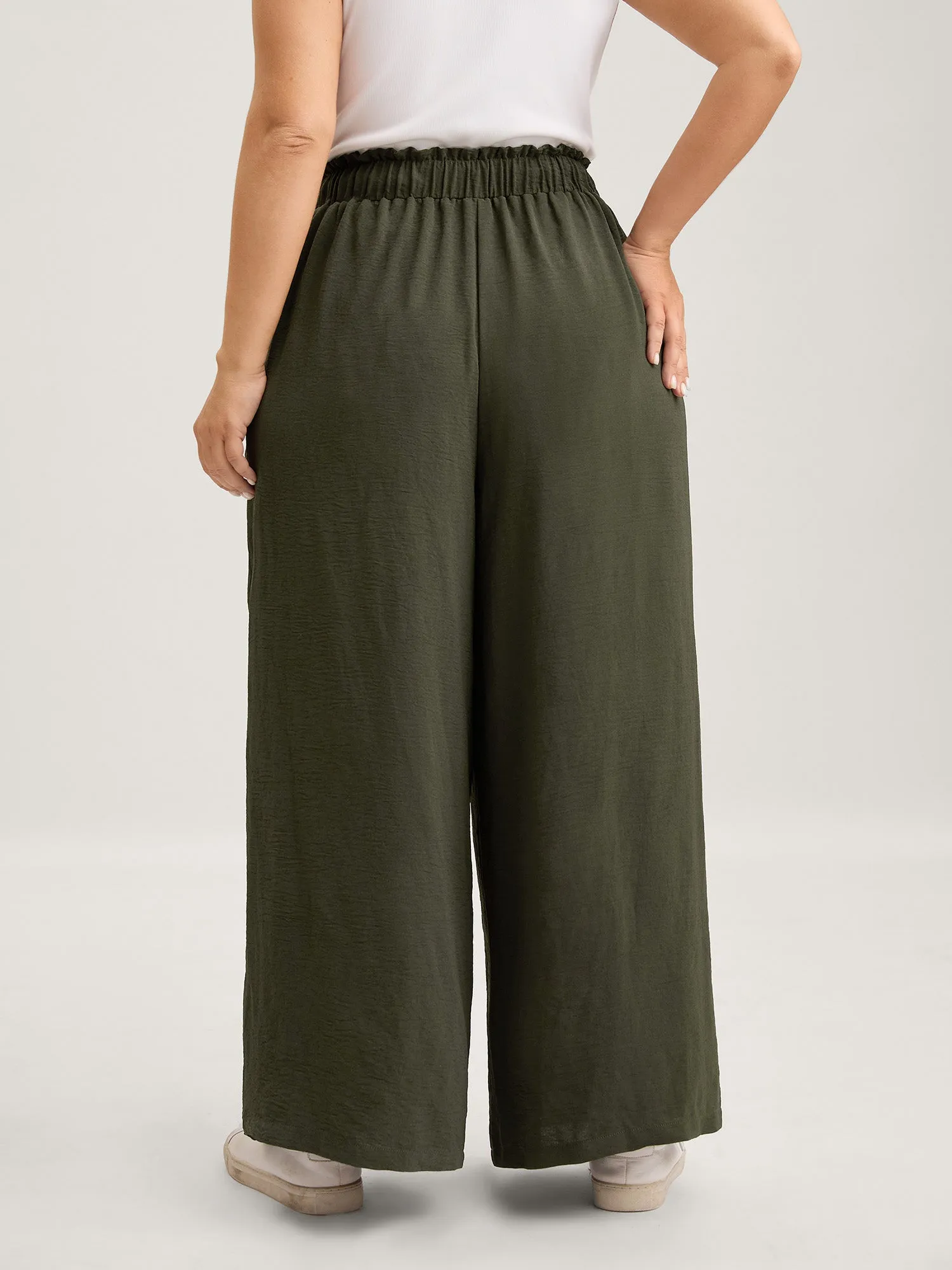 Floral Embroidered Pockets Wide-Leg Pants sold by Bloomchic product image thumbnail 4