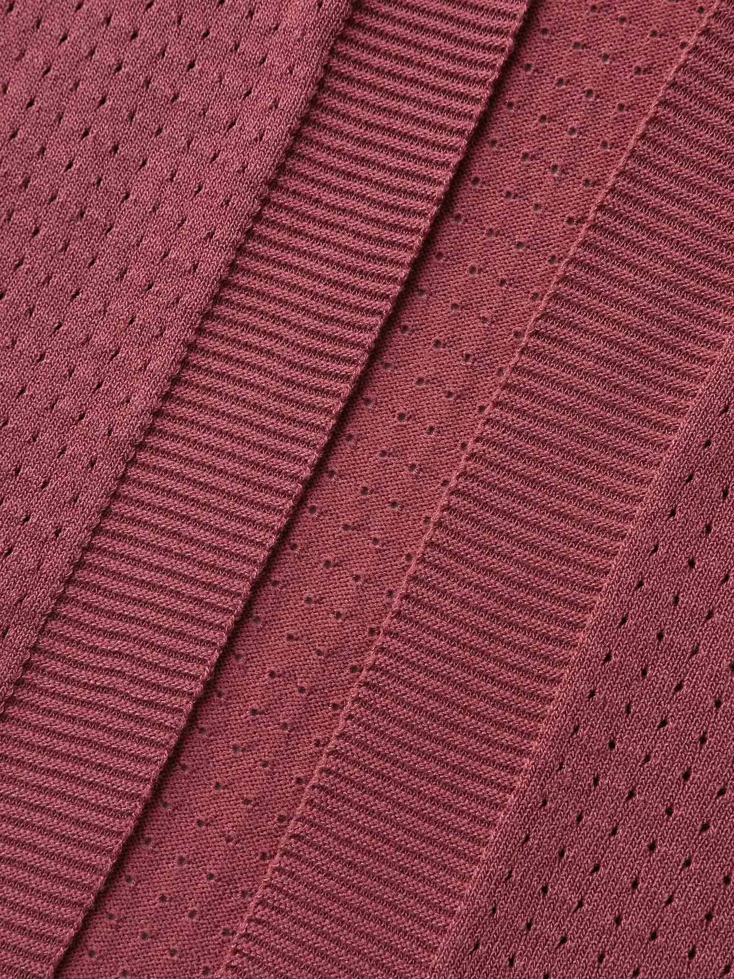 Textured Hollow Front-Open Knit Cardigan sold by Bloomchic product image thumbnail 5