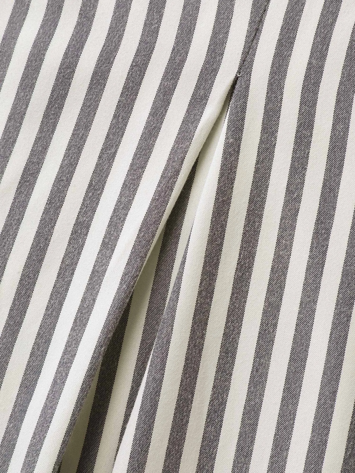 Striped Waist Belt Midi Shirt Dress sold by Bloomchic product image thumbnail 5