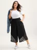 Wide Waist Sheer Lace Wide-Leg Pants sold by Bloomchic