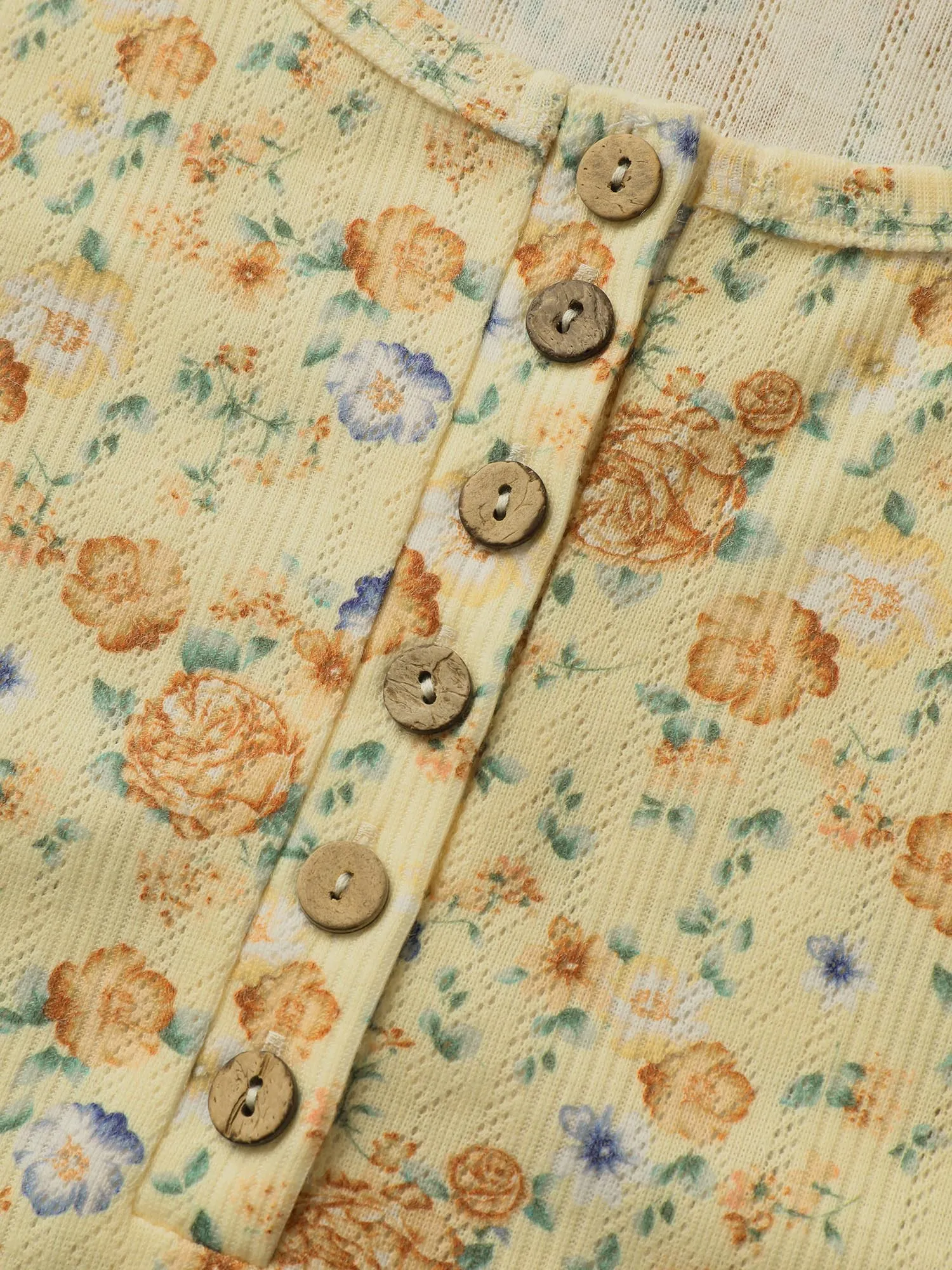 U Neck Textured Ditsy Floral Tank Top sold by Bloomchic product image thumbnail 5