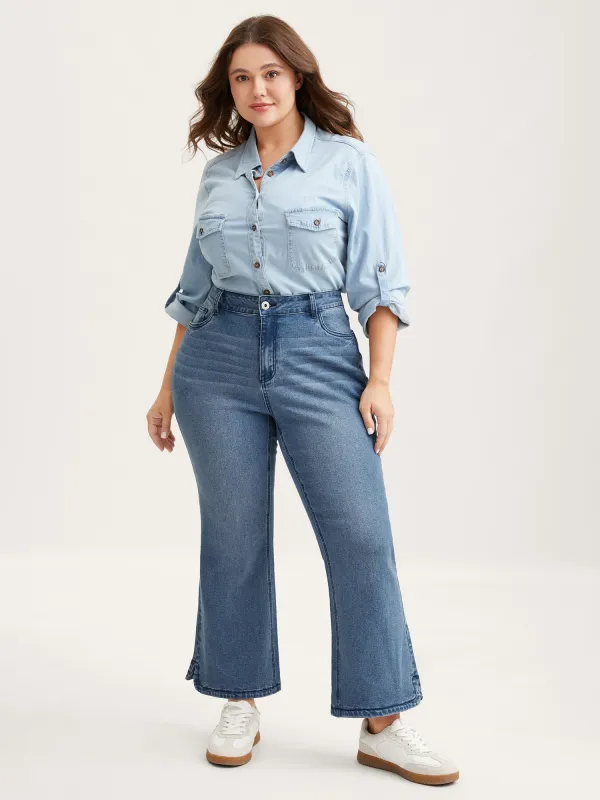 Stretch Butt-Lifting Flare Jeans sold by Bloomchic