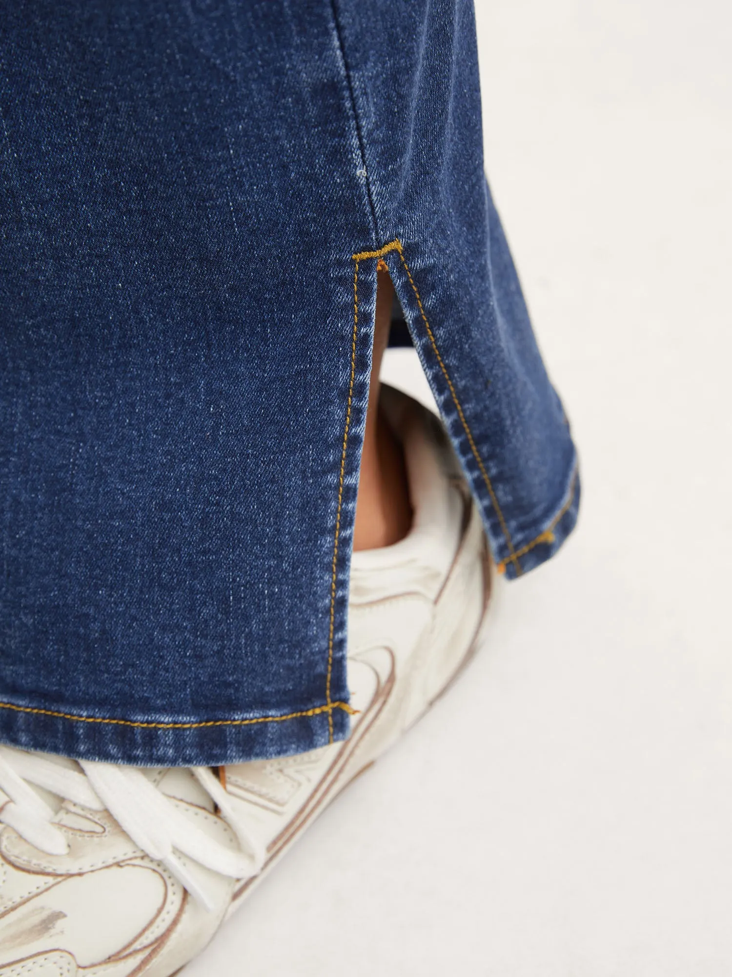 Vintage Split Hem Straight-Leg Jeans sold by Bloomchic product image thumbnail 3