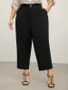 Stretchy Double Button Straight-Leg Pants sold by Bloomchic