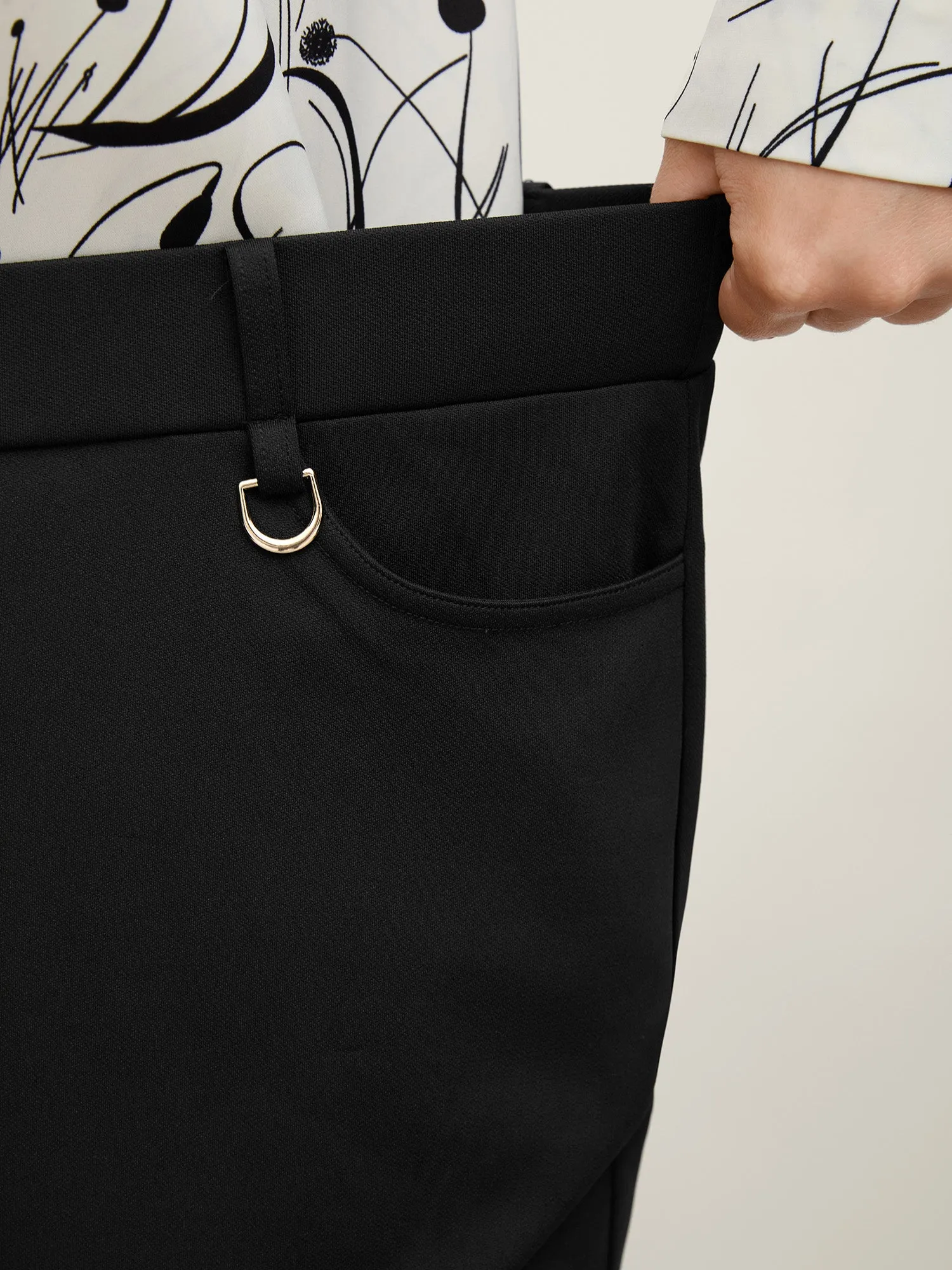 Pull-On Solid Bootcut Pants sold by Bloomchic product image thumbnail 3