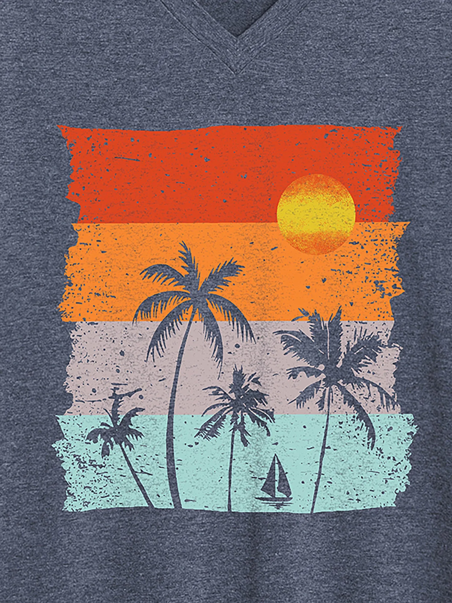 Island Vibes V-Neck T-Shirt sold by Bloomchic product image thumbnail 2
