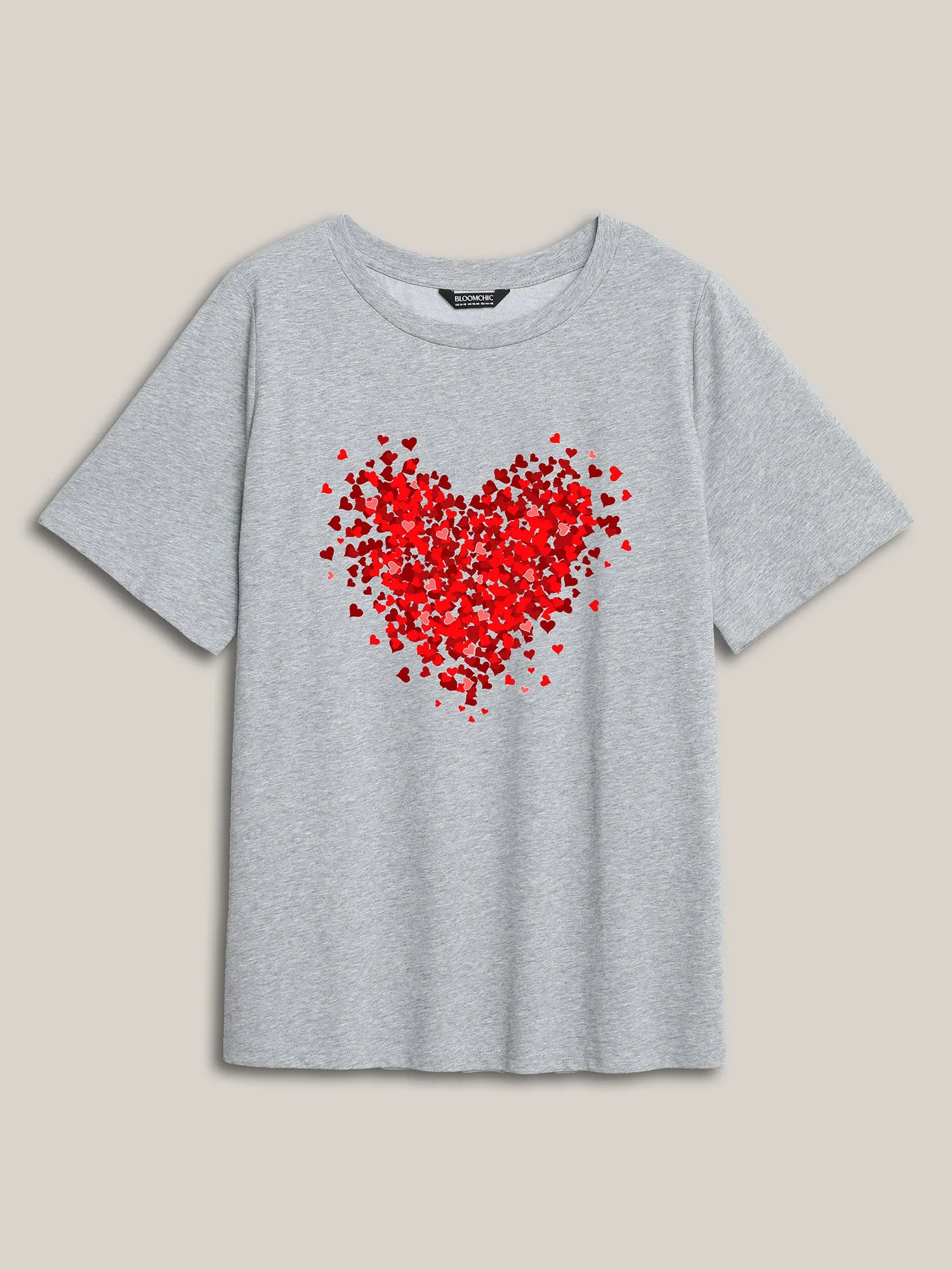 Oh-my-Heart Round Neck T-Shirt sold by Bloomchic product image thumbnail 5