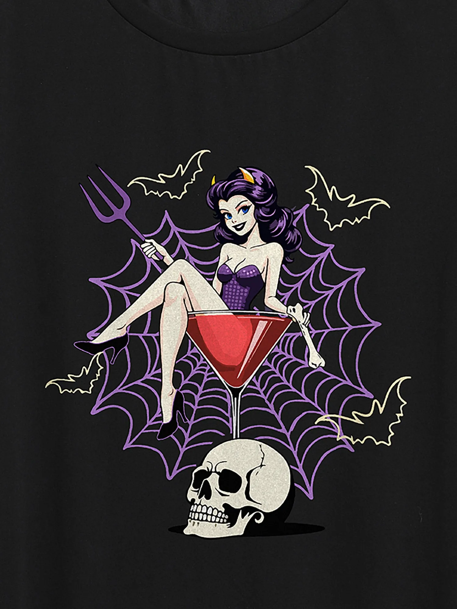 Wicked Witch Round Neck T-Shirt sold by Bloomchic product image thumbnail 2