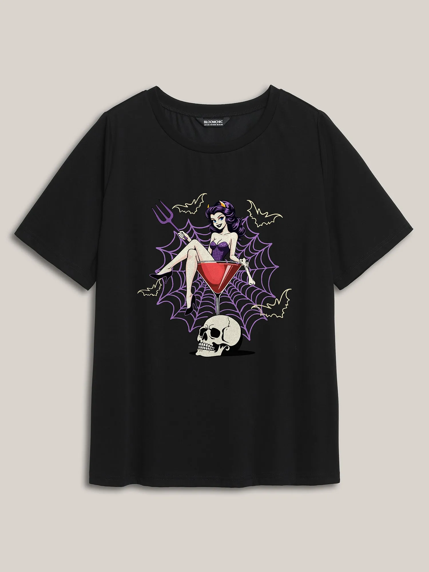 Wicked Witch Round Neck T-Shirt sold by Bloomchic