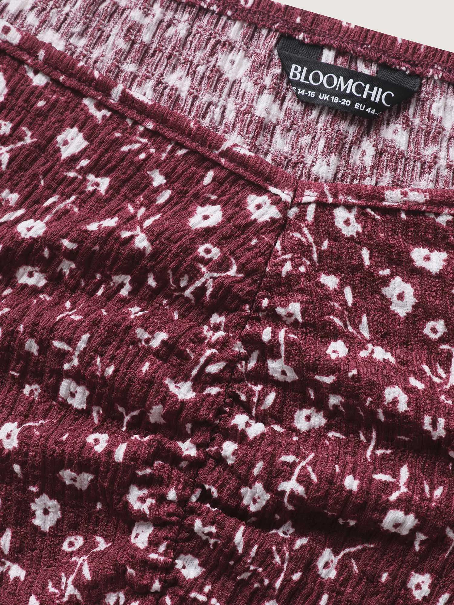 Micro-Floral Print Bust Ease Midi Dress sold by Bloomchic product image thumbnail 5