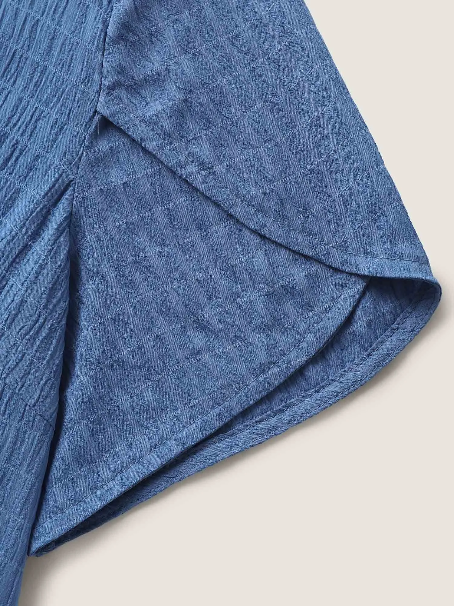 Textured Petal Sleeve Solid Blouse sold by Bloomchic product image thumbnail 5