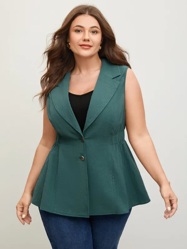Pure Cotton Stretchy Waist Button Vest sold by Bloomchic