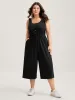 Supersoft Waist Drawstring Pockets Jumpsuit sold by Bloomchic