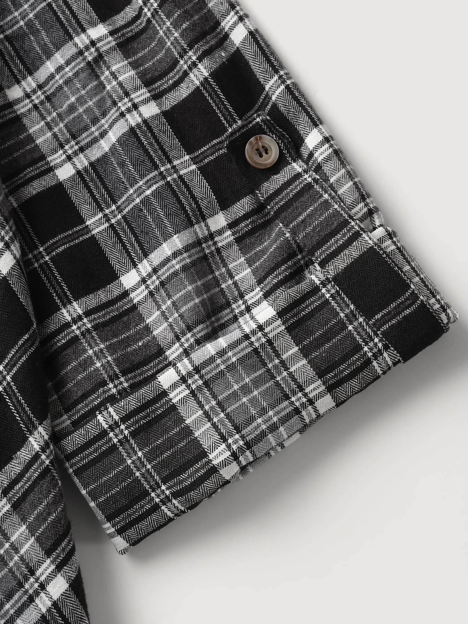 Plaid Print Open-Front Tassels Jacket sold by Bloomchic product image thumbnail 5