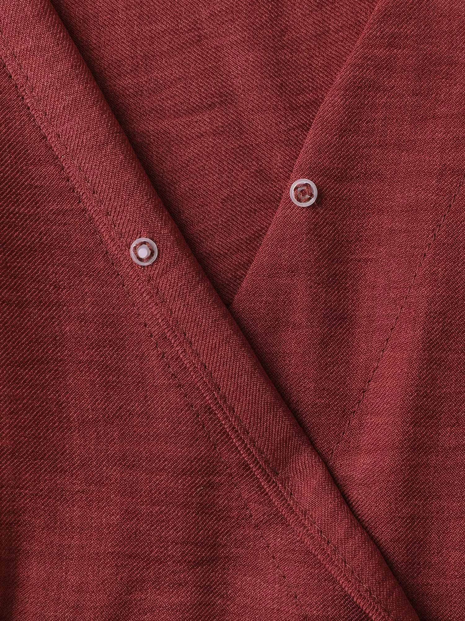 Waist-Cinched Tiered Surplice Midi Dress sold by Bloomchic product image thumbnail 5