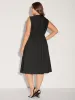 Textured Waist-Cut Pleated Solid Midi Dress sold by Bloomchic