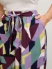 Colorful Geometry Waist-Tie Pants sold by Bloomchic