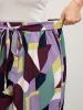 Colorful Geometry Waist-Tie Pants sold by Bloomchic