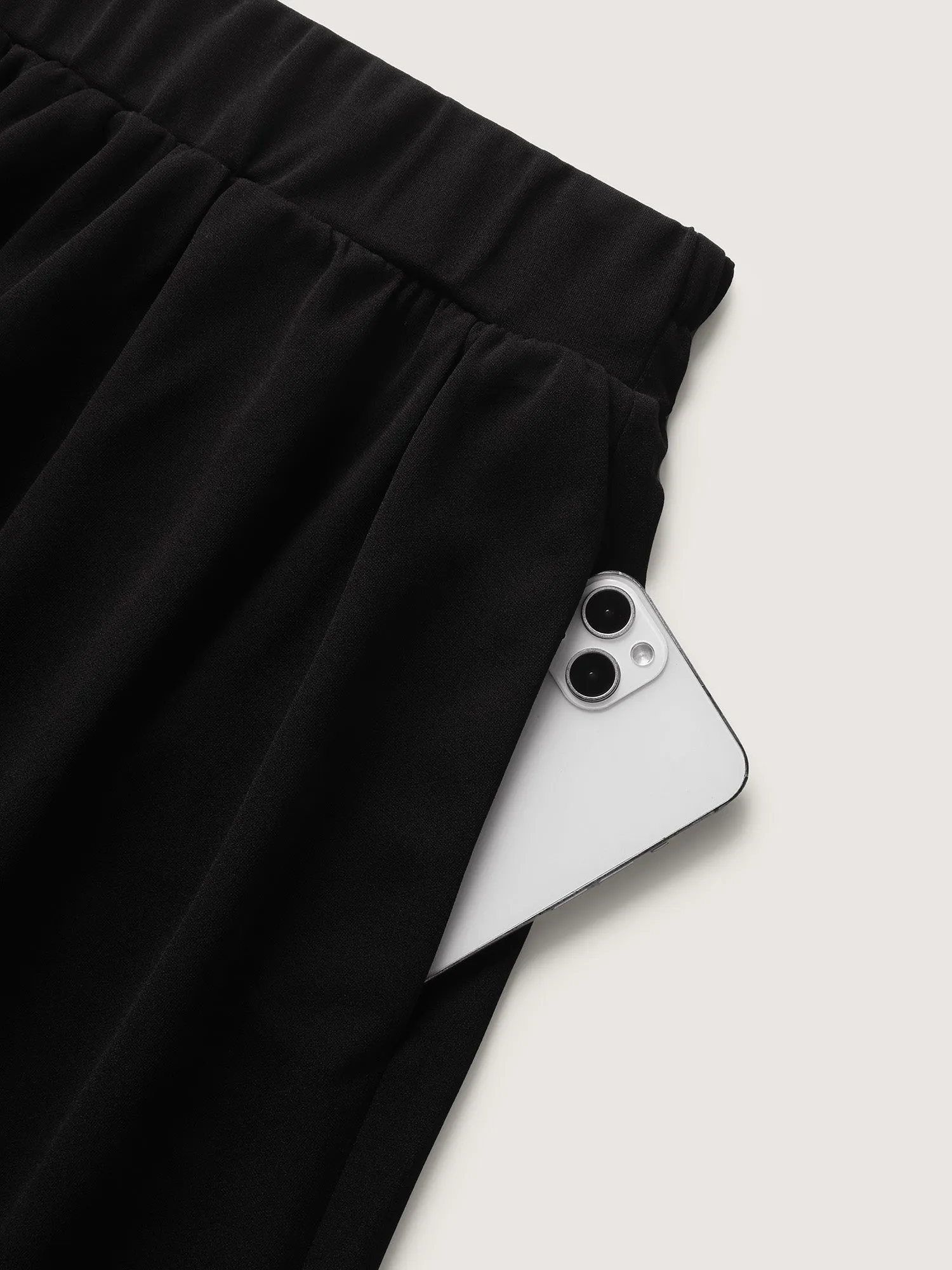 A-Line Solid Pleated Midi Skirt sold by Bloomchic product image thumbnail 5